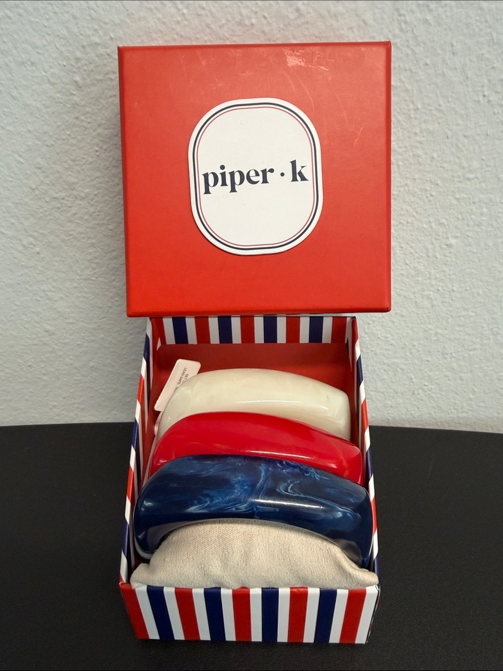 Piper K | 🇺🇸 Red, White & Blue Bangle Bracelet Set ♥️🤍💙